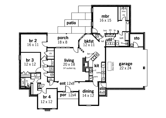 main floor house blueprint