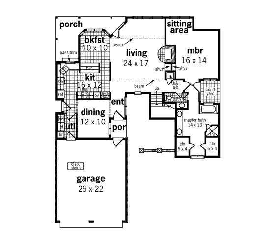 main floor house blueprint