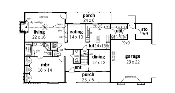 main floor house blueprint