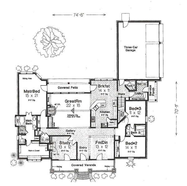 main floor house blueprint