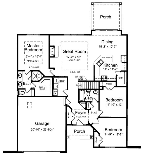 main floor house blueprint