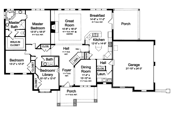 main floor house blueprint