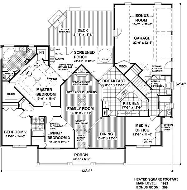 main floor house blueprint