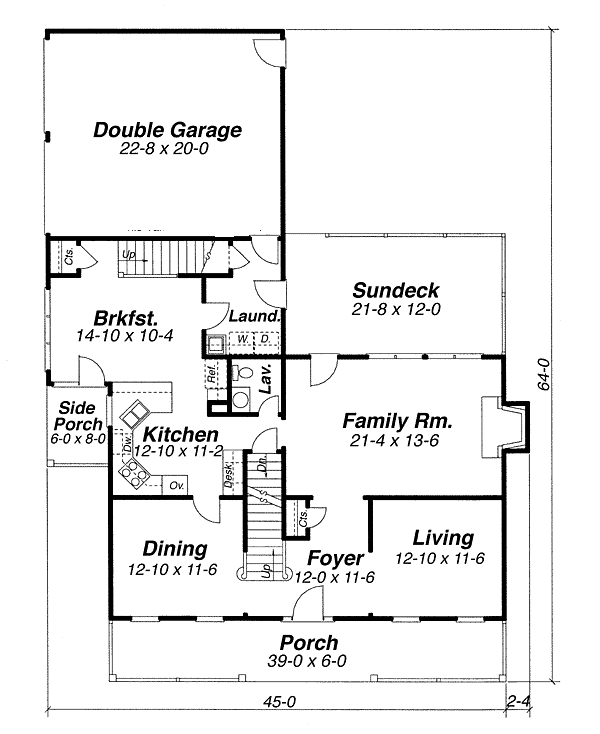 main floor house blueprint