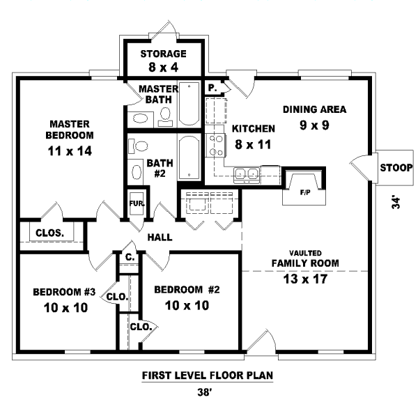 Small House Floor Plan Blueprint