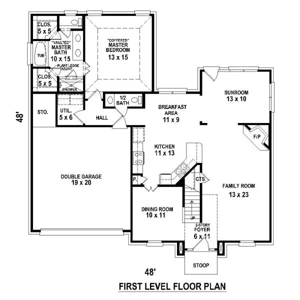 main floor house blueprint