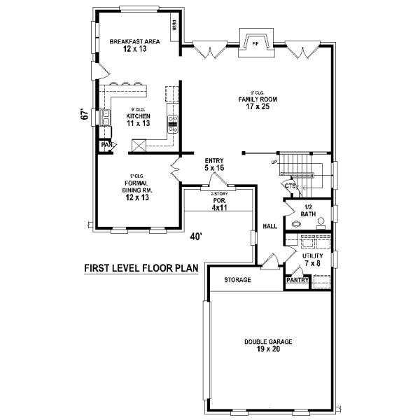 main floor house blueprint