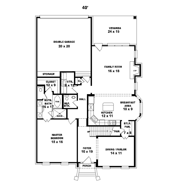 main floor house blueprint