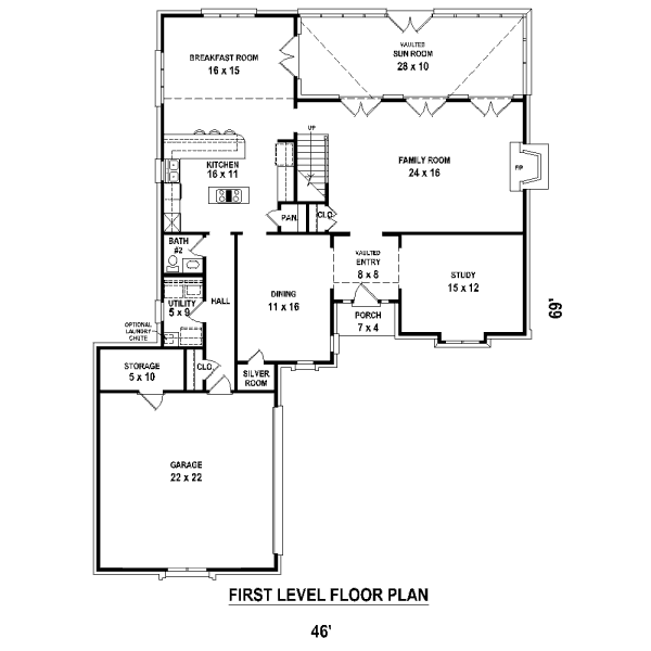 main floor house blueprint