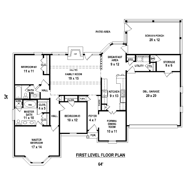 main floor house blueprint