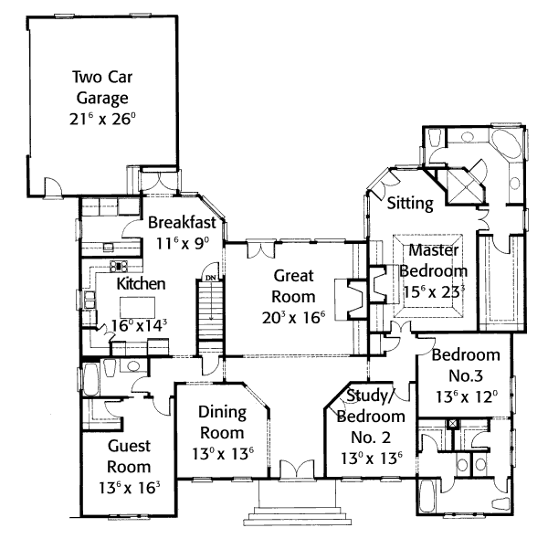 main floor house blueprint