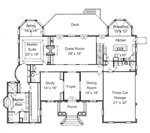 main floor house blueprint