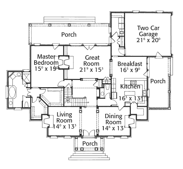 main floor house blueprint