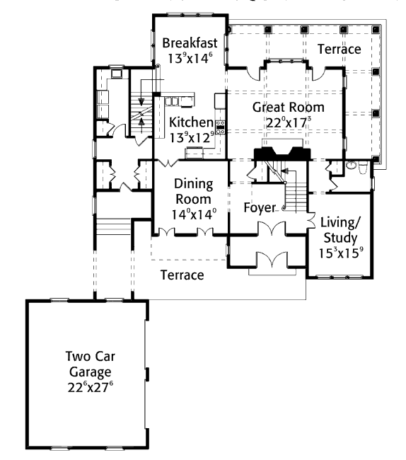 main floor house blueprint