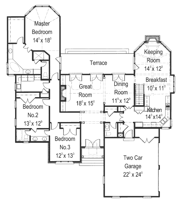 main floor house blueprint