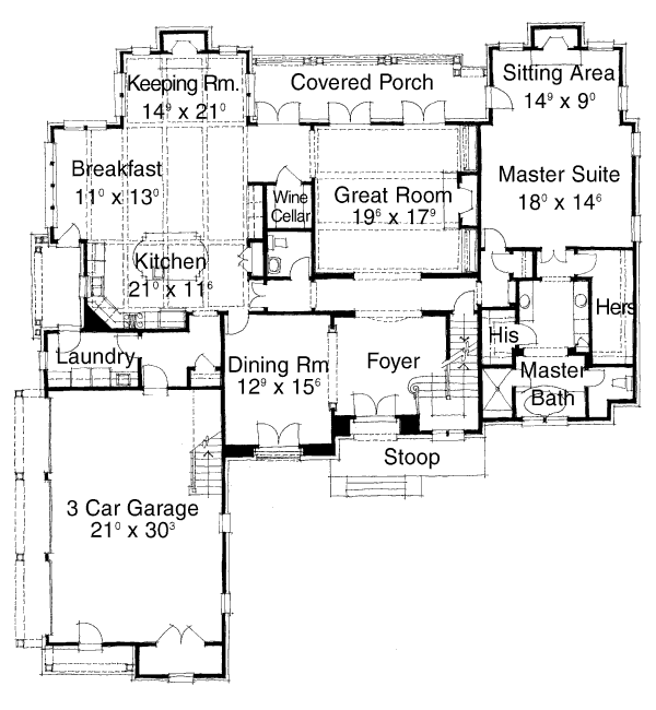 main floor house blueprint