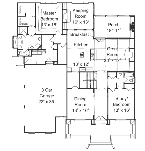 main floor house blueprint