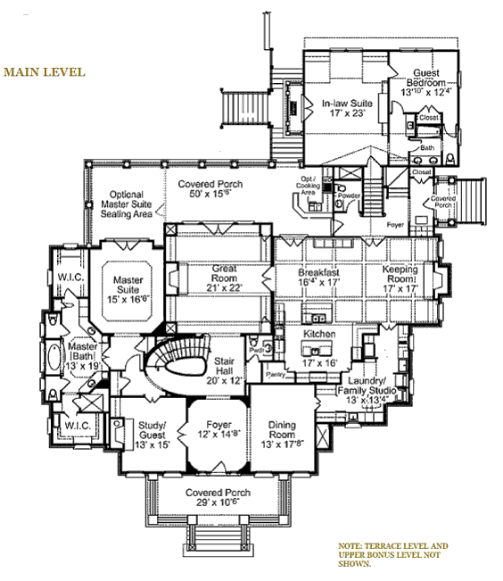 main floor house blueprint