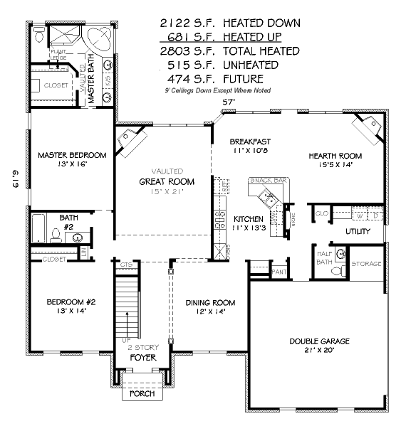 main floor house blueprint