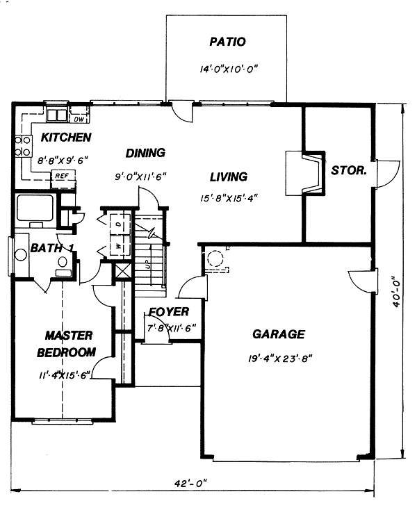 main floor house blueprint