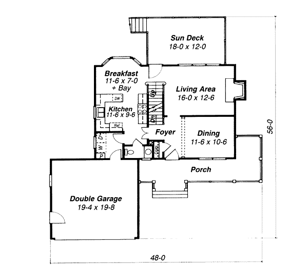 main floor house blueprint