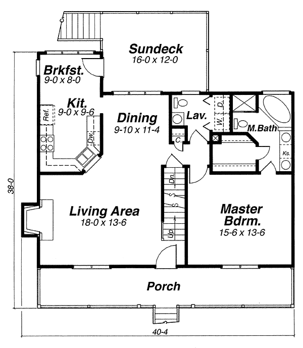 main floor house blueprint