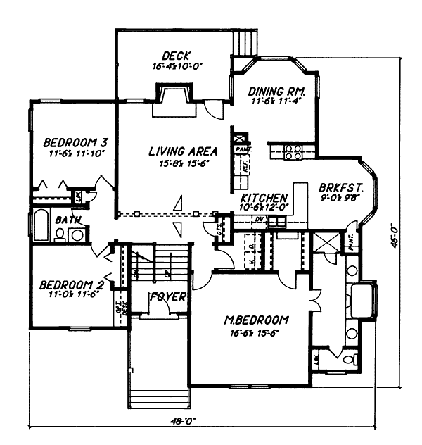 main floor house blueprint