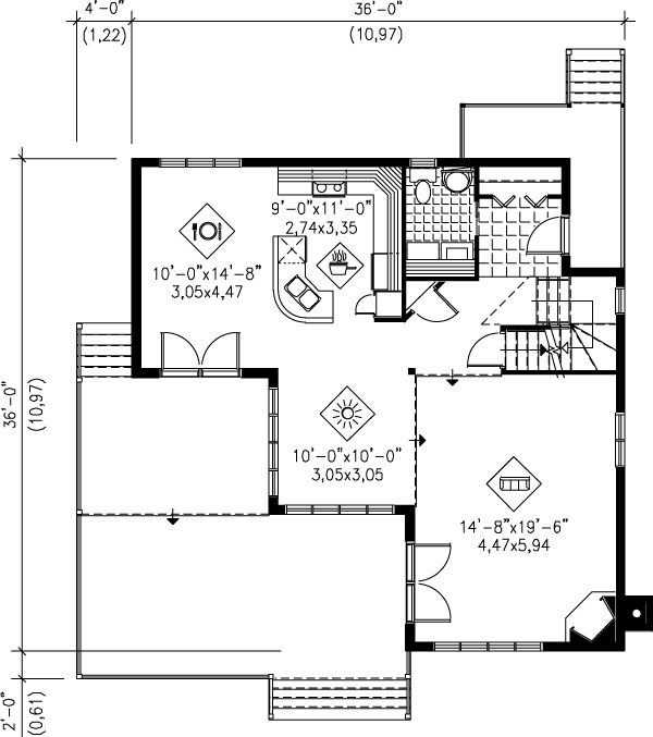 main floor house blueprint