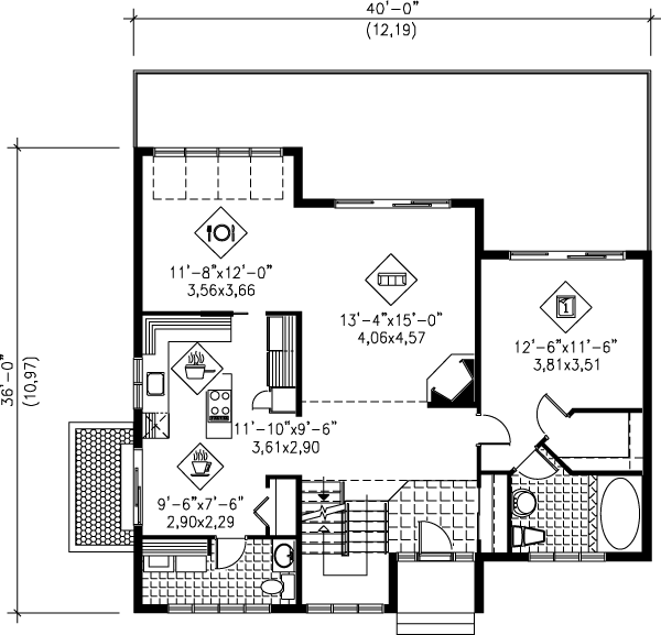 main floor house blueprint