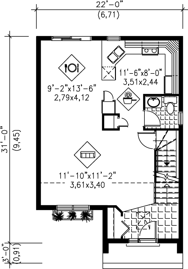 main floor house blueprint