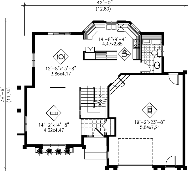 main floor house blueprint