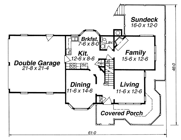 main floor house blueprint