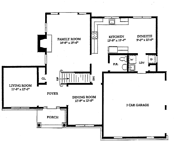 main floor house blueprint