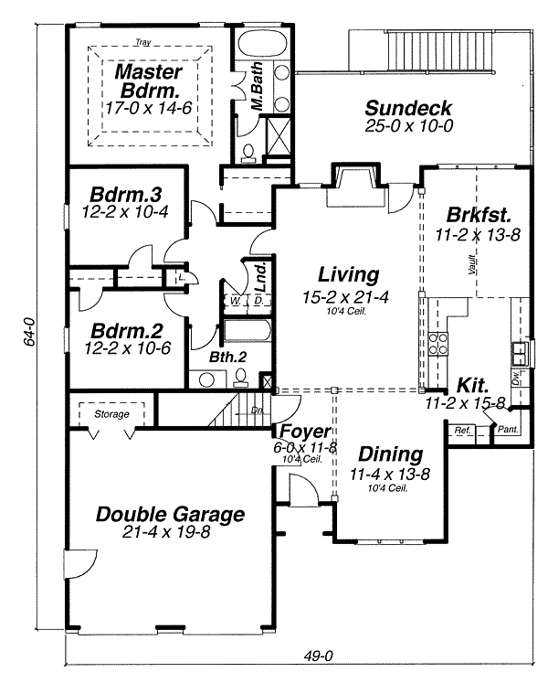 main floor house blueprint