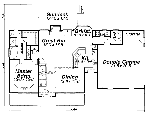 main floor house blueprint