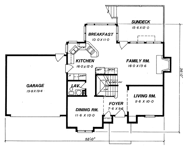 main floor house blueprint