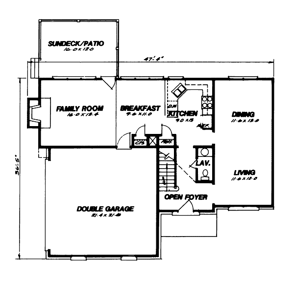 main floor house blueprint