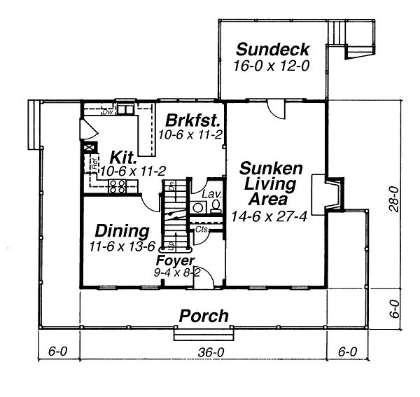 main floor house blueprint