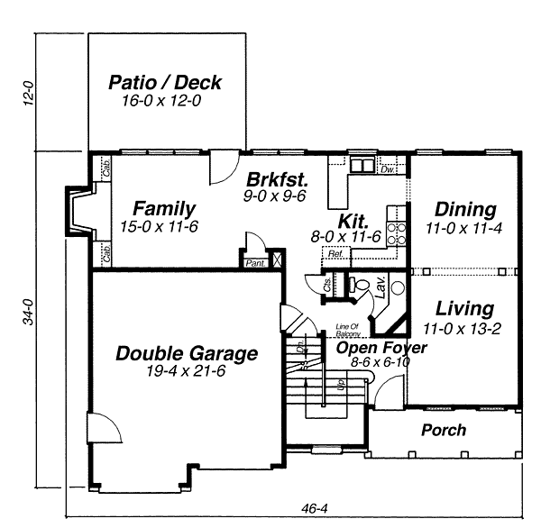 main floor house blueprint