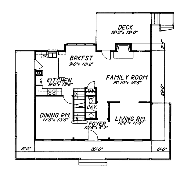 main floor house blueprint