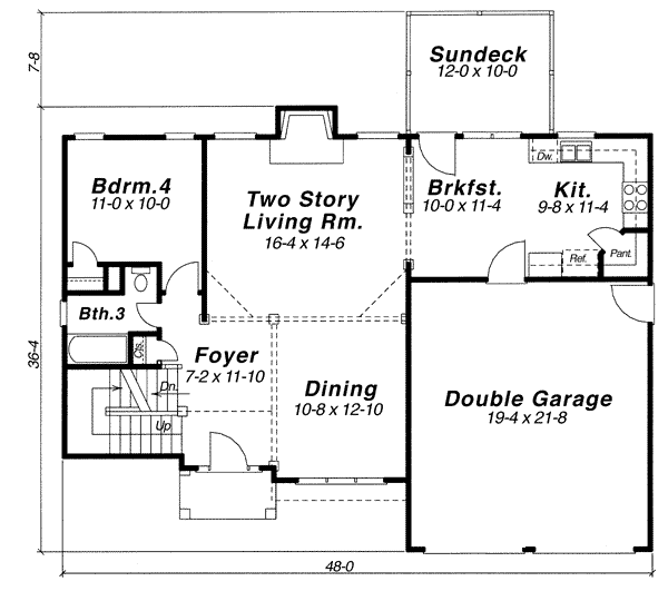 main floor house blueprint