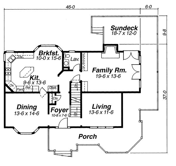 main floor house blueprint