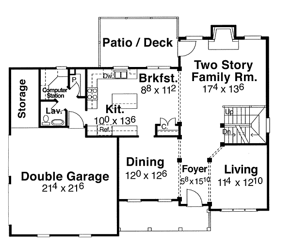 main floor house blueprint