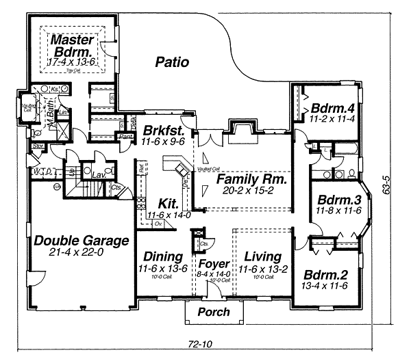 main floor house blueprint