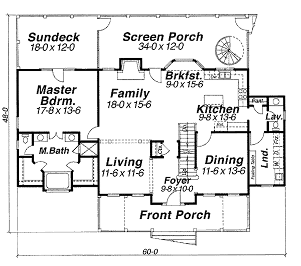 main floor house blueprint