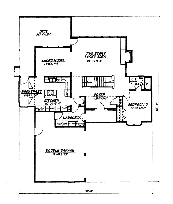 main floor house blueprint