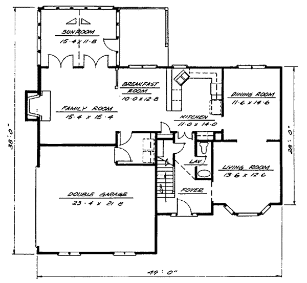 main floor house blueprint