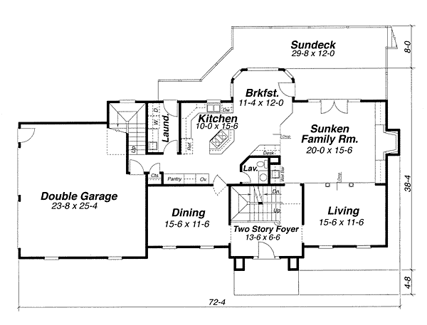 main floor house blueprint