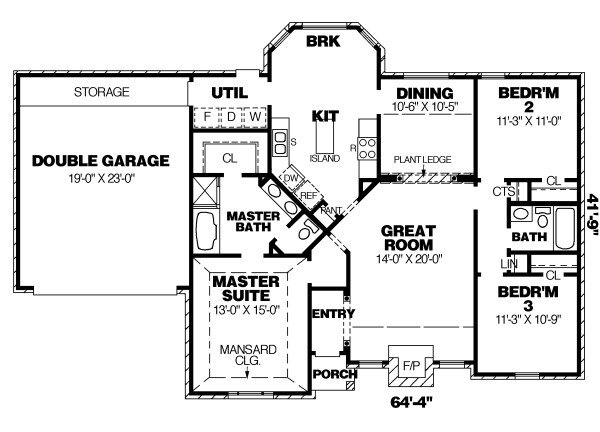 main floor house blueprint