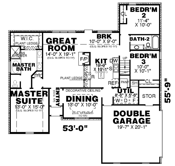 main floor house blueprint